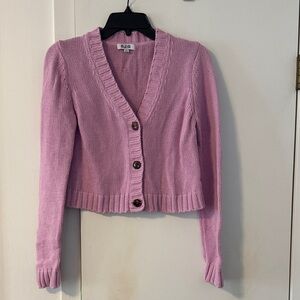 525 America Lavender Knit Cardigan